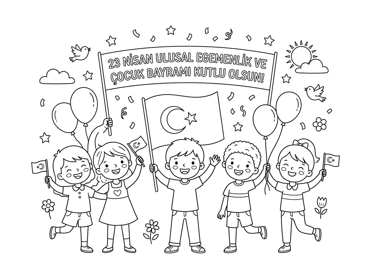 Bayram Coşkusu Boyama