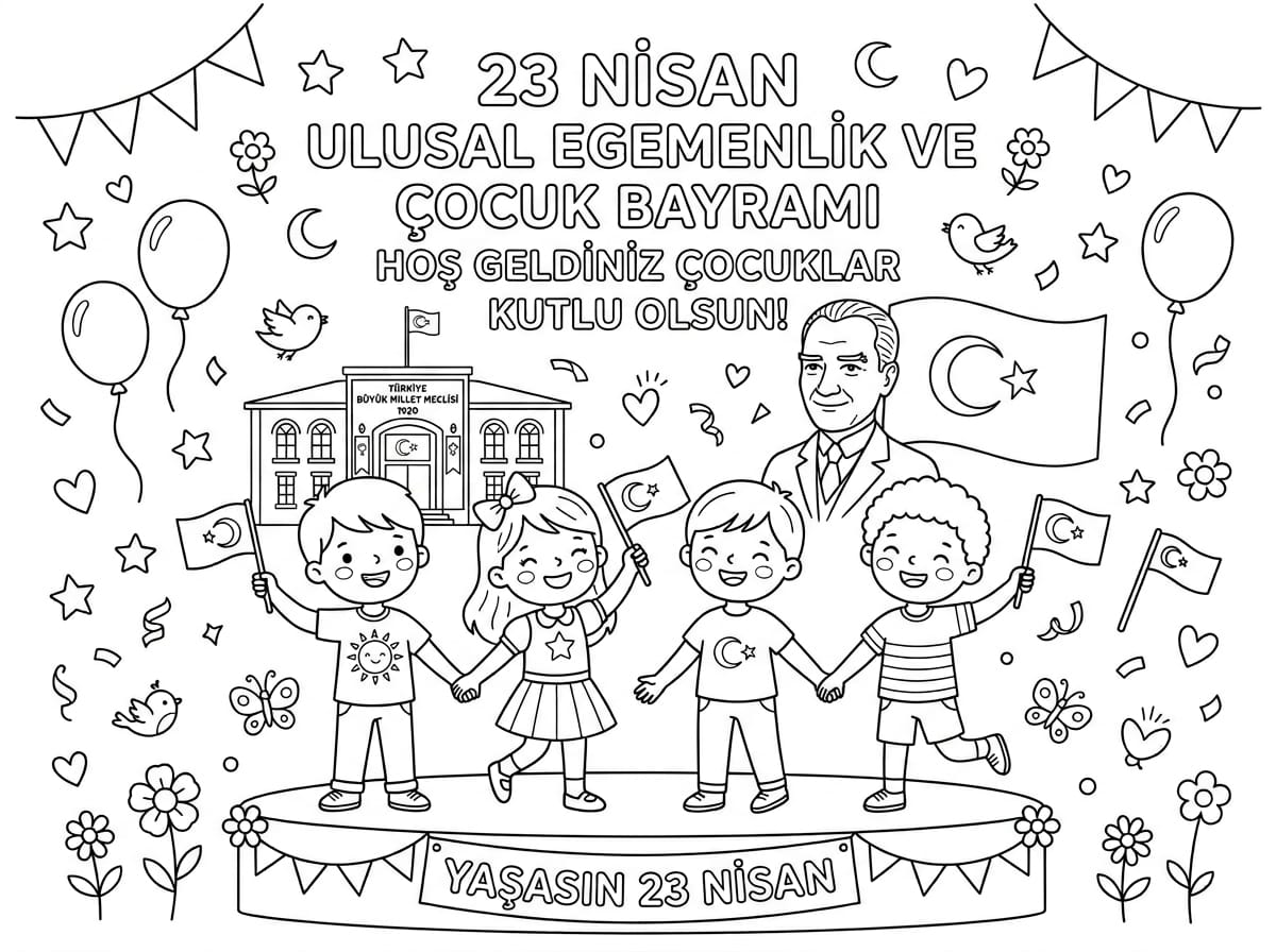 Çocuk Bayramı Boyama