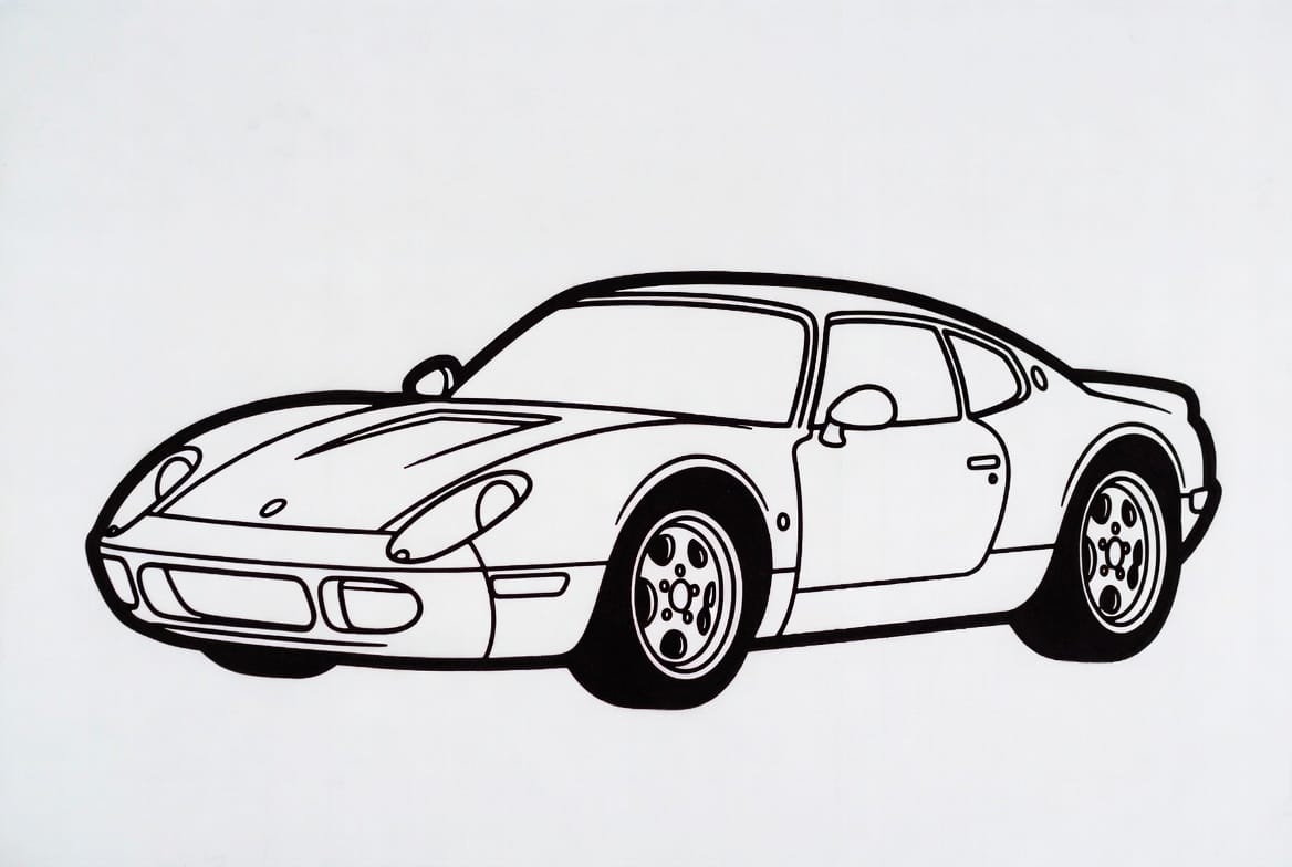 Güçlü Araba Boyama Boyama