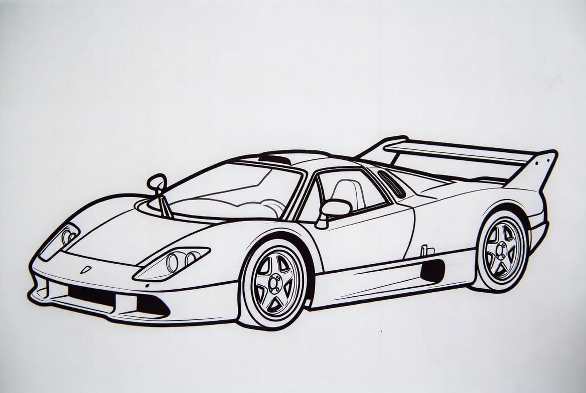 Süper Araba Boyama Boyama