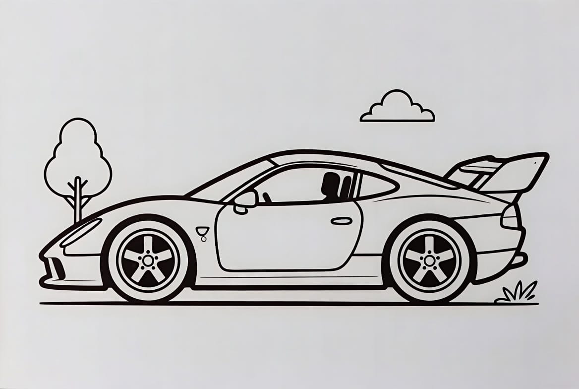 Lüks Araba Boyama Boyama