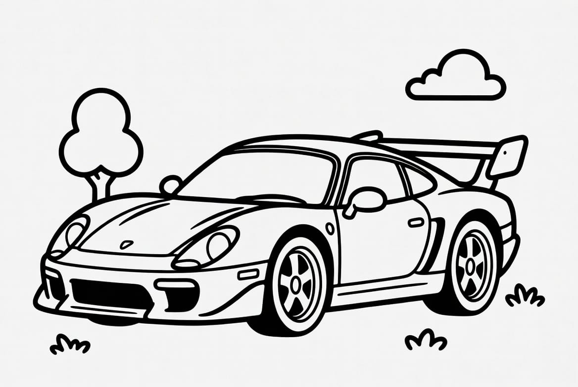 Çılgın Araba Boyama Boyama