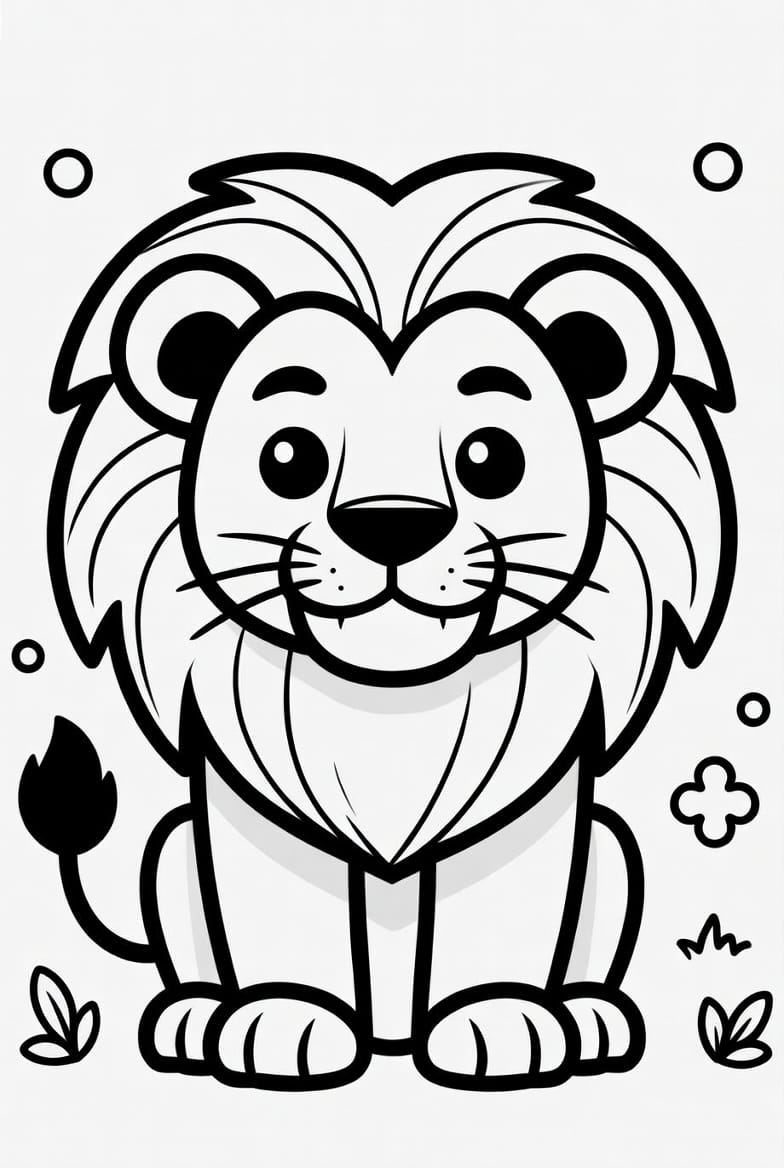 Gerçekçi Aslan Boyama