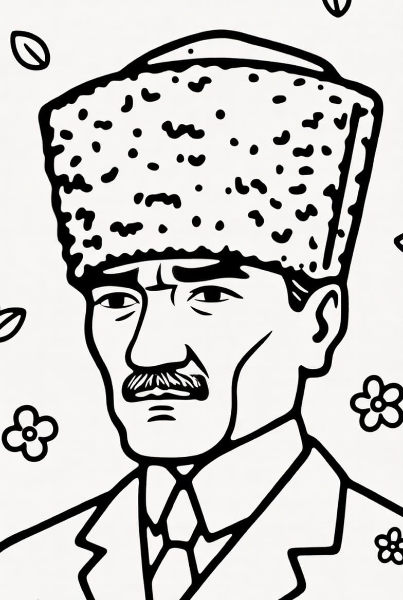 Okul Öncesi Atatürk Boyama