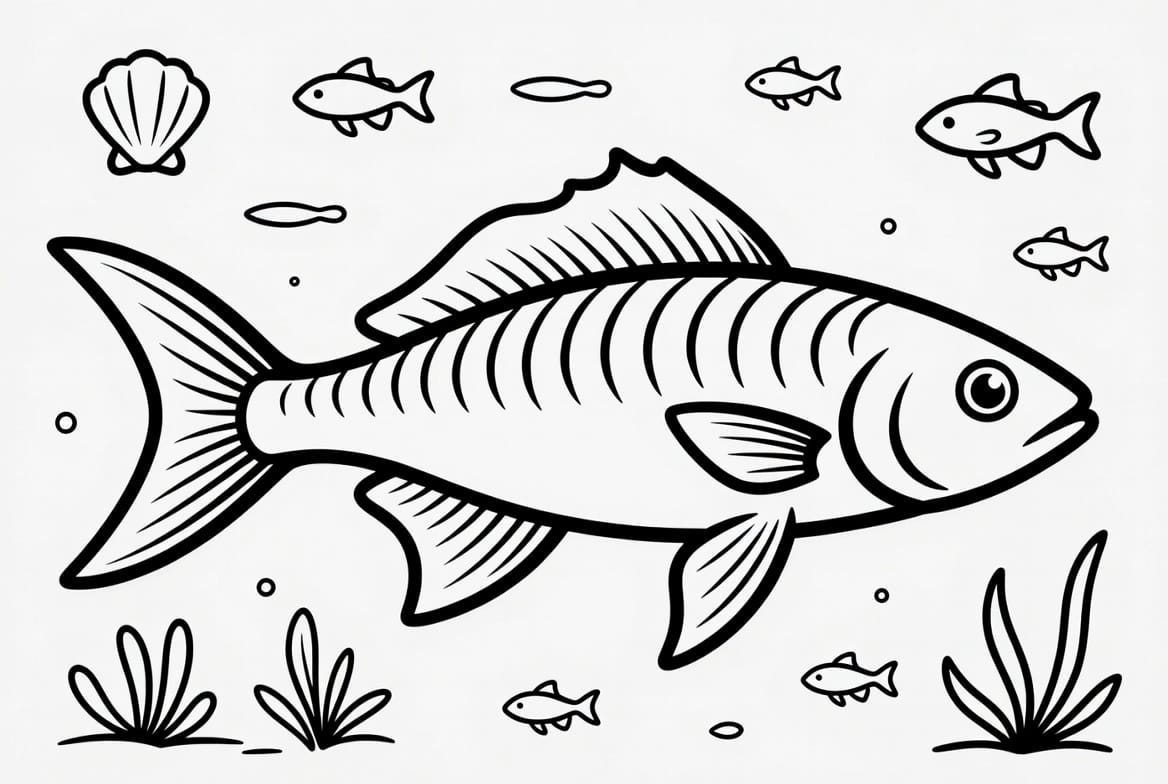 Sevimli Balık Boyama