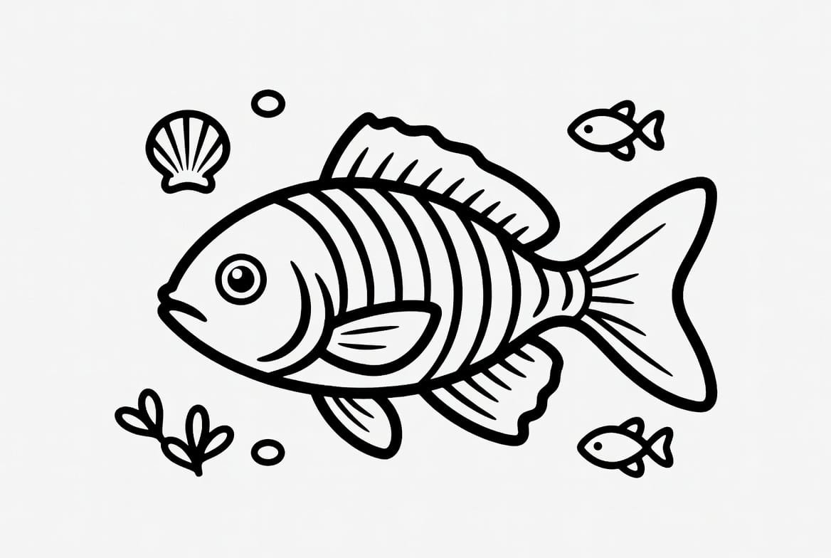 Deniz Balığı Boyama