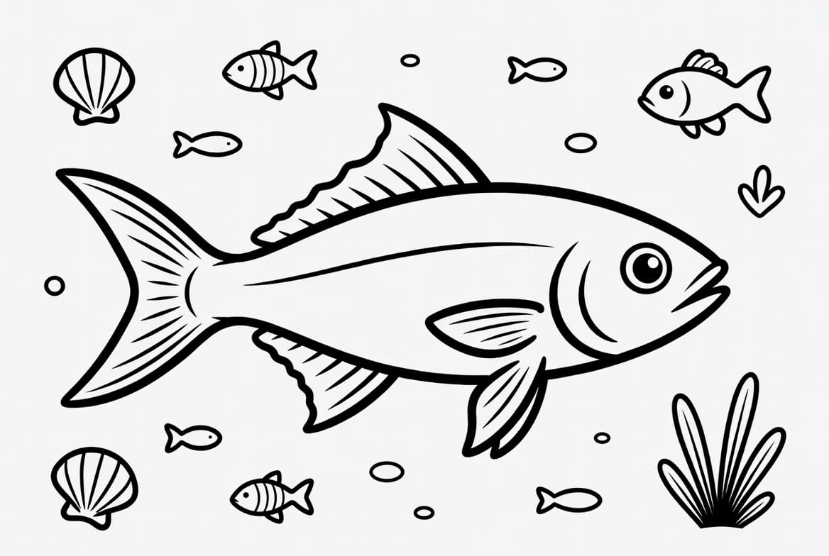 Egzotik Balık Boyama Boyama