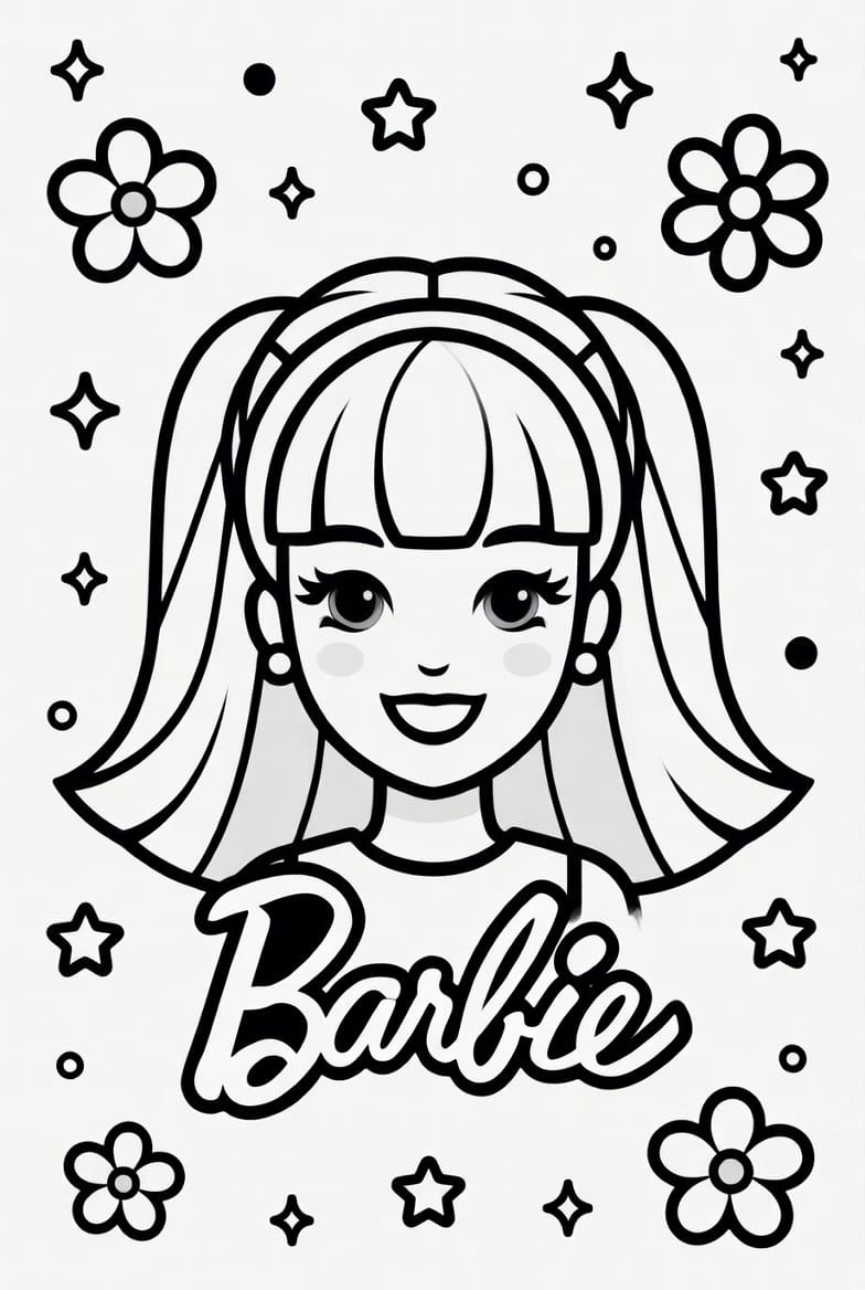 Moda İkonu Barbie Boyama