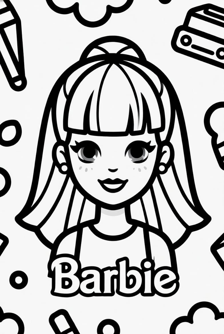 Deniz Kızı Barbie Boyama