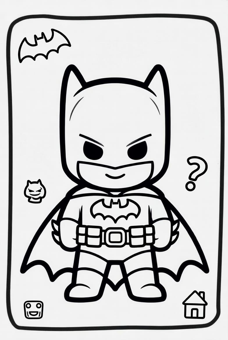 Kahraman Batman Boyama