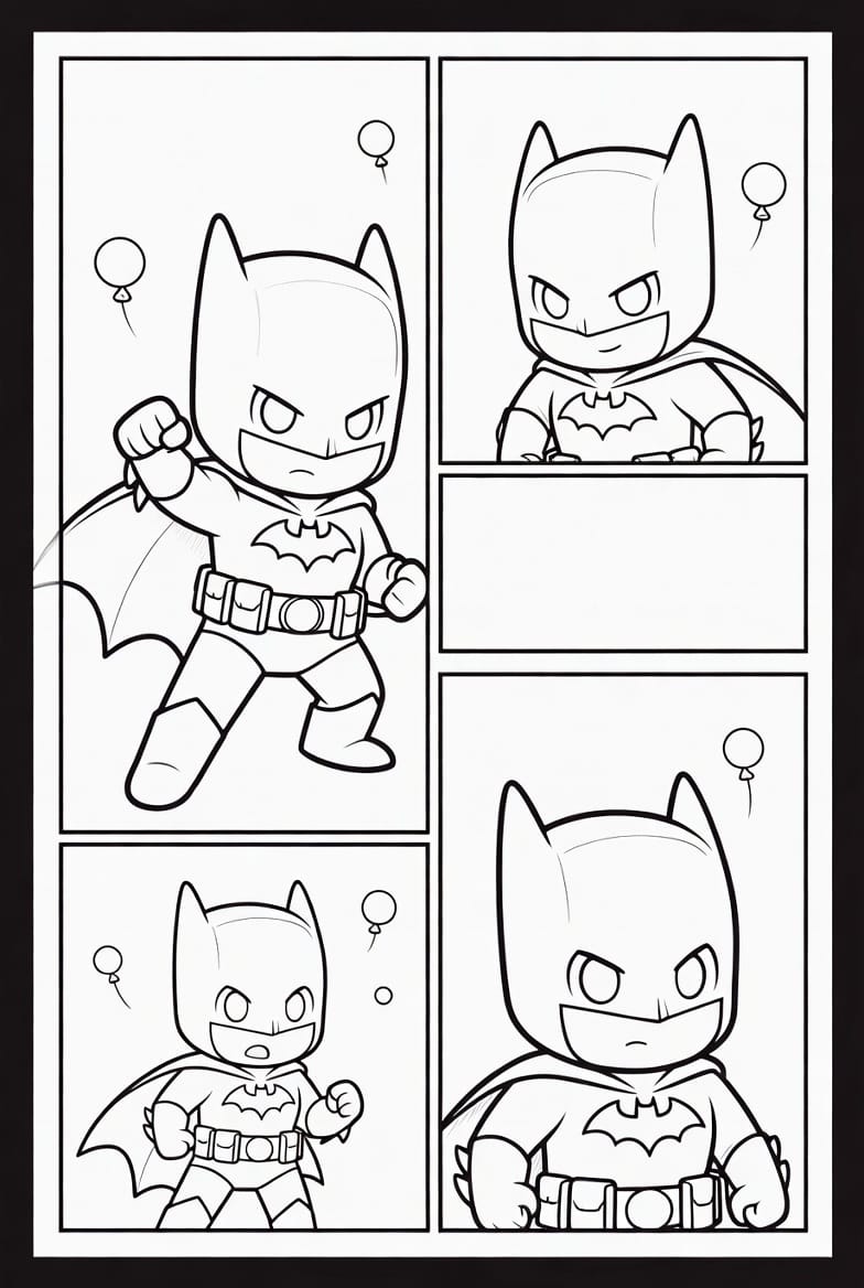 Aksiyonlu Batman Boyama