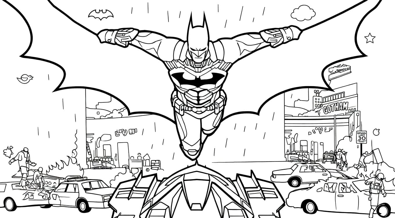 Okul Öncesi Batman Boyama