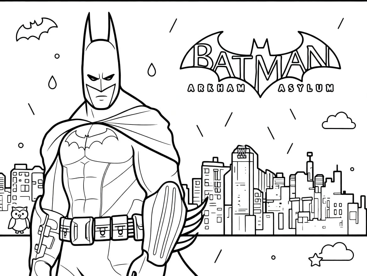 Maskeli Batman Boyama Boyama