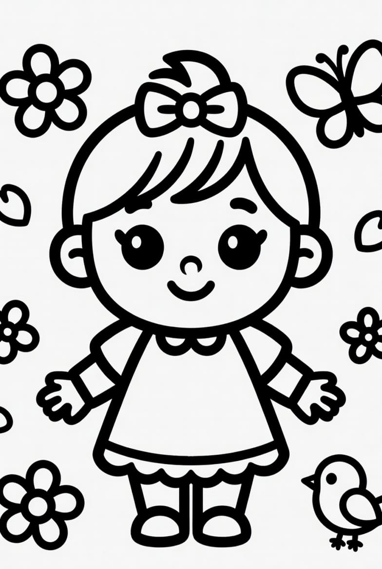 Tatlı Bebek Boyama Boyama