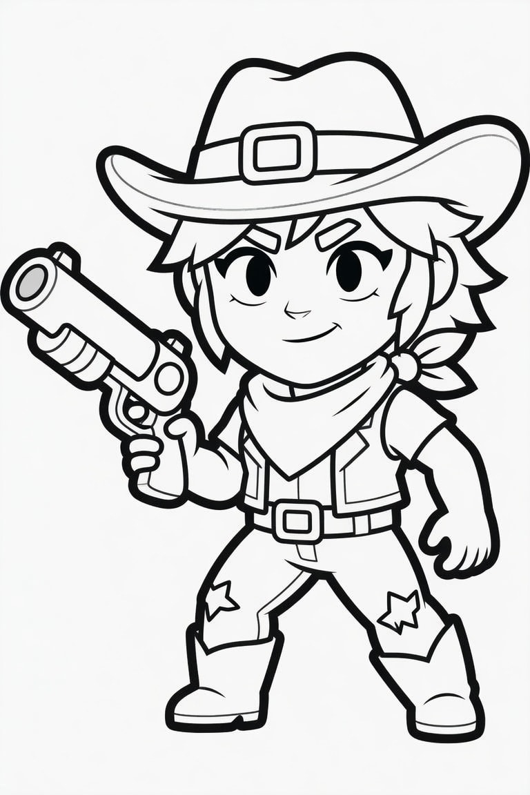 Savaşçı Brawl Stars Boyama