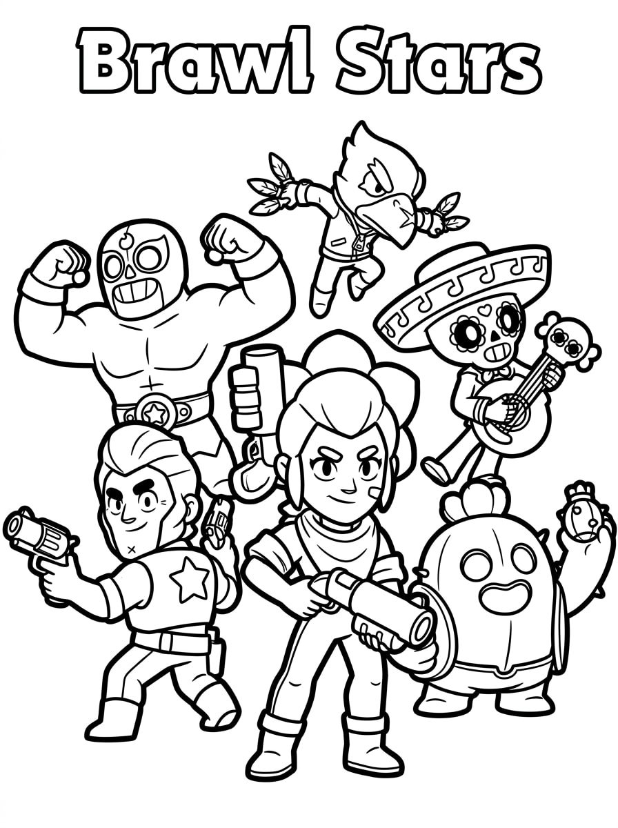 Macera Dolu Brawl Stars Boyama Boyama