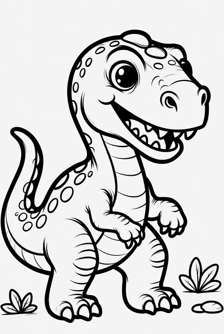 Büyük Dinozor Boyama Boyama