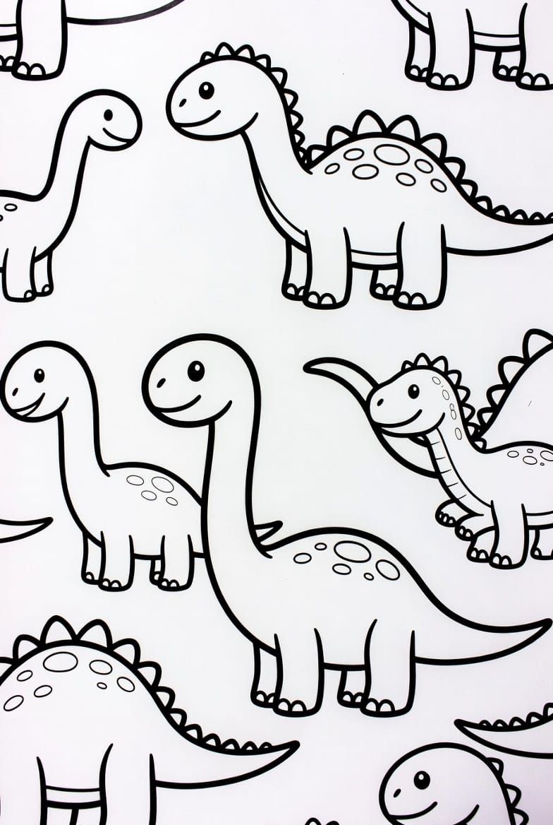 Güçlü Dinozor Boyama Boyama