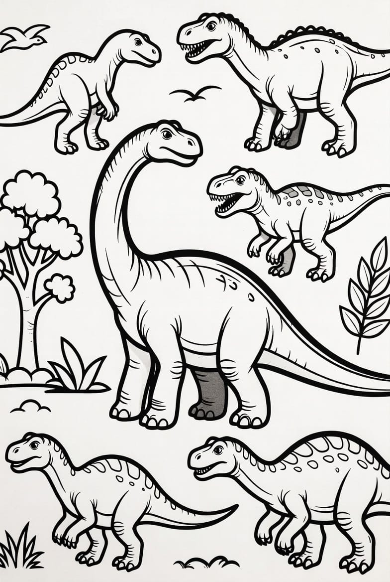 Etçul Dinozor Boyama Boyama