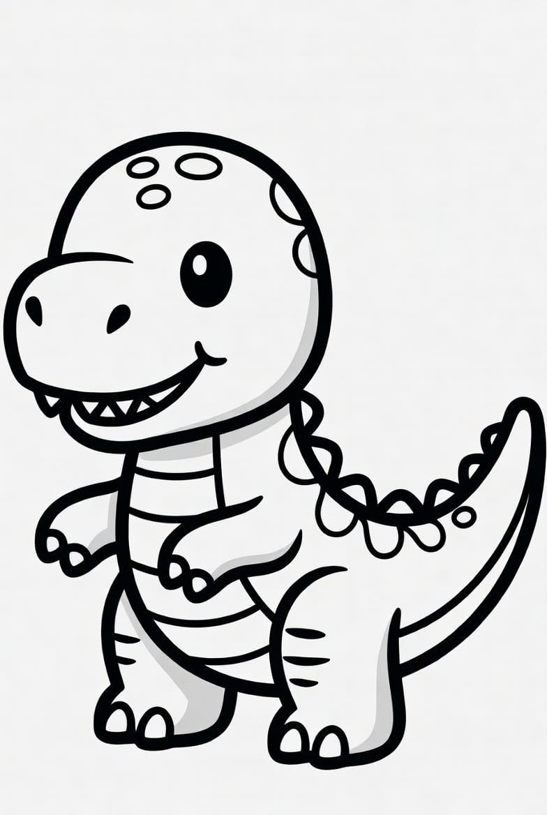 Dev Dinozor Boyama Sayfasını Ücretsiz İndir, Yazdır ve Boya