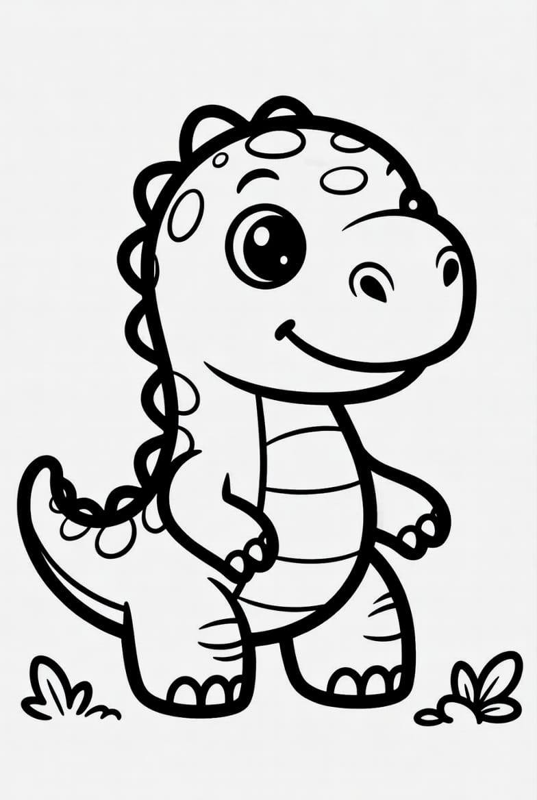 Komik Dinozor Boyama Boyama