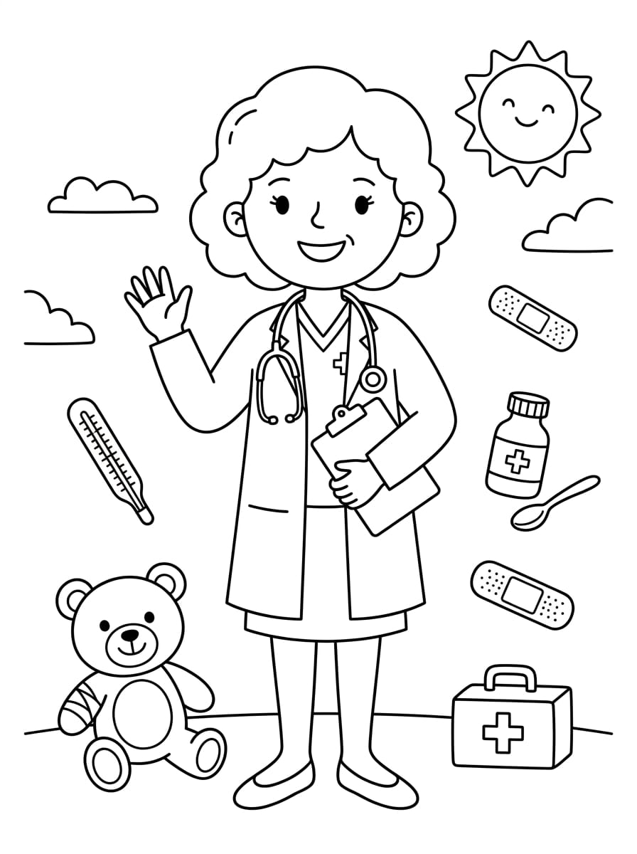 Sevimli Doktor Boyama