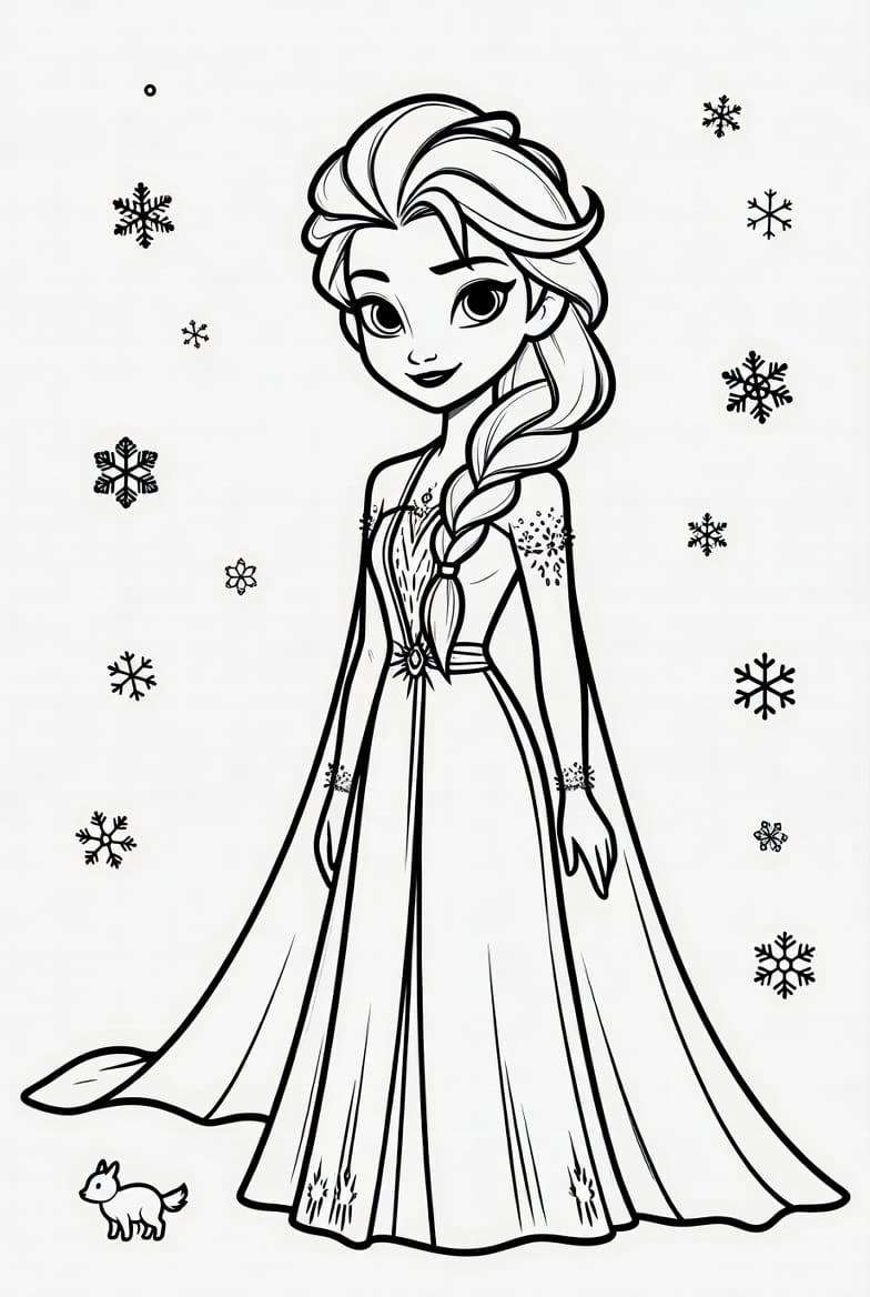 Güzel Elsa Boyama Boyama