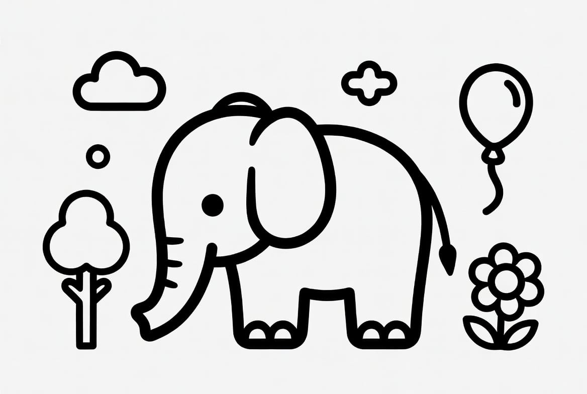 Ormandaki Fil Boyama Boyama