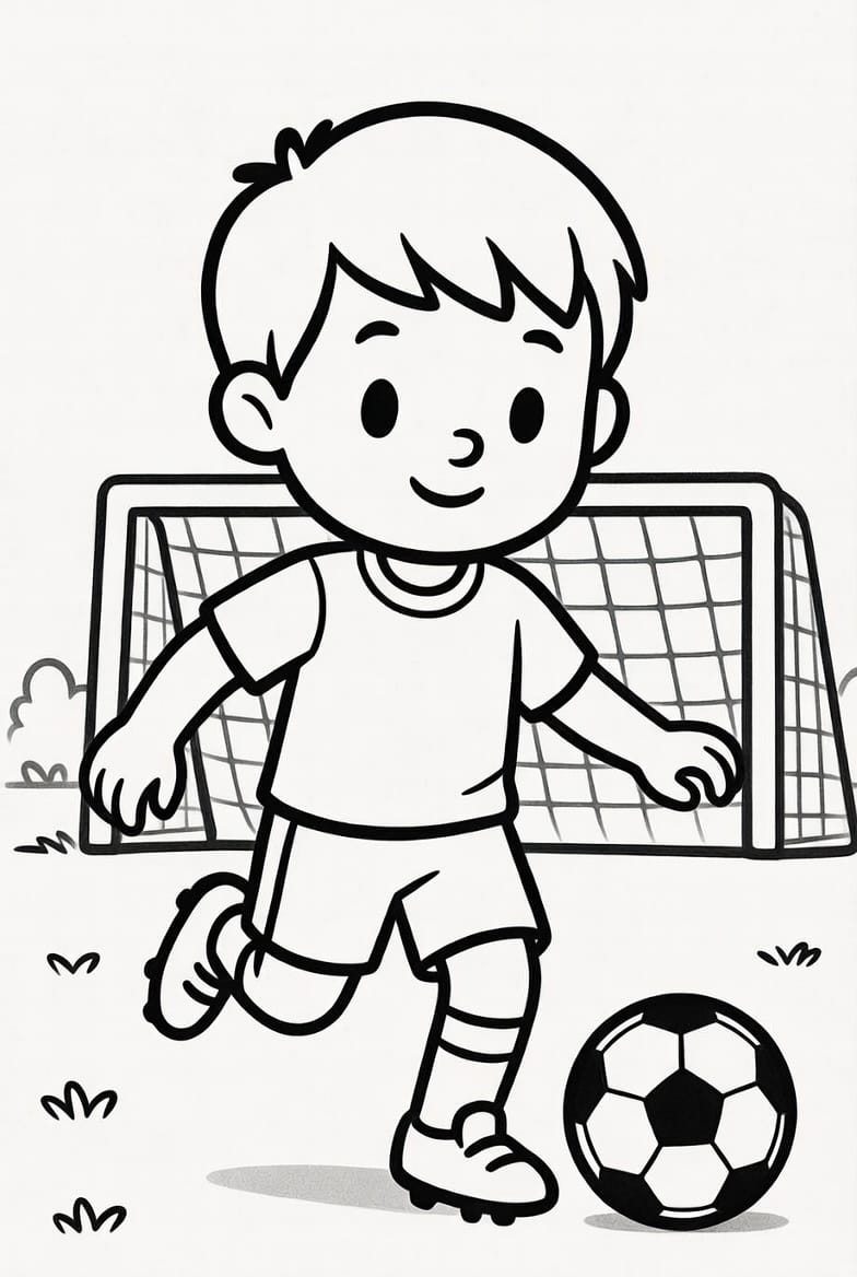 Şampiyon Futbolcu Boyama Boyama