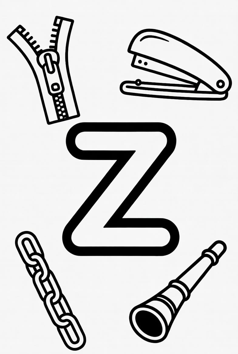Küçük z Harfi Boyama