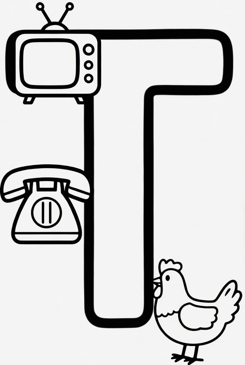 Büyük T Harfi Boyama