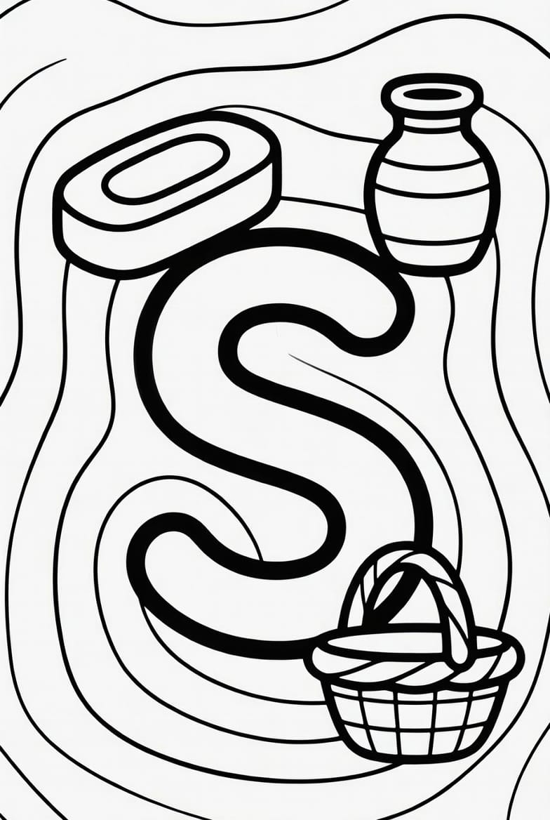 Büyük S Harfi Boyama