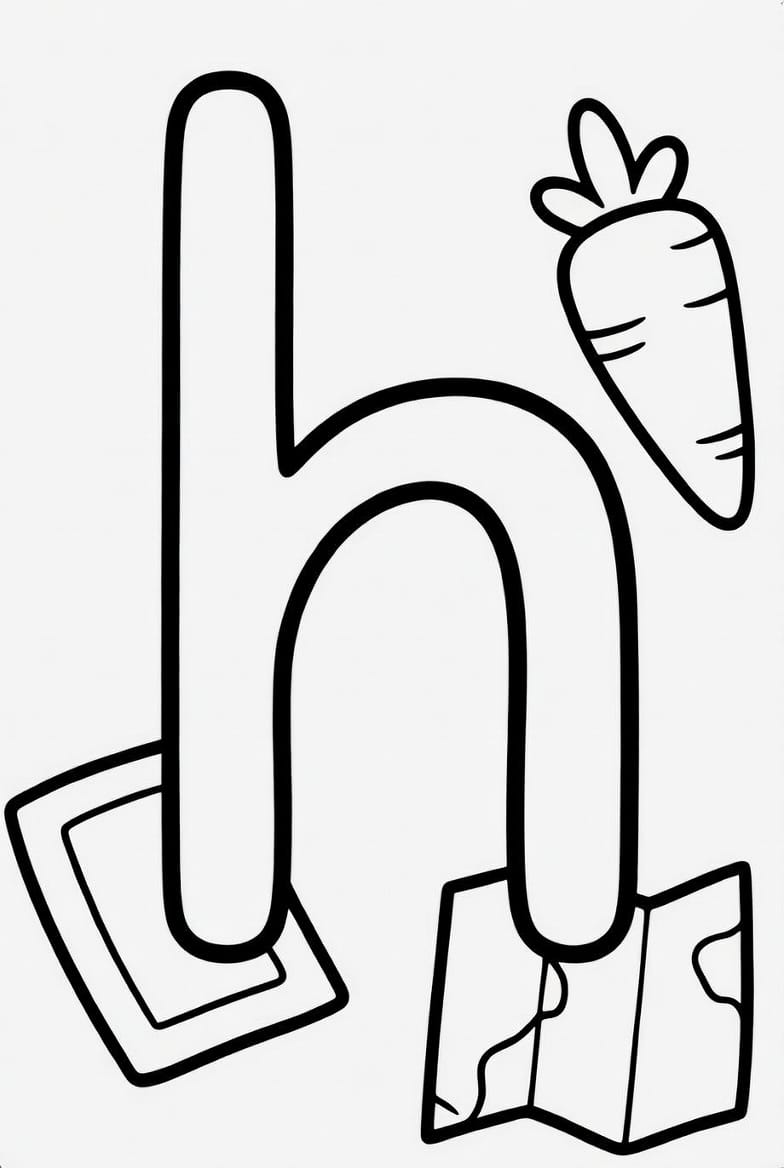 Küçük h Boyama Boyama