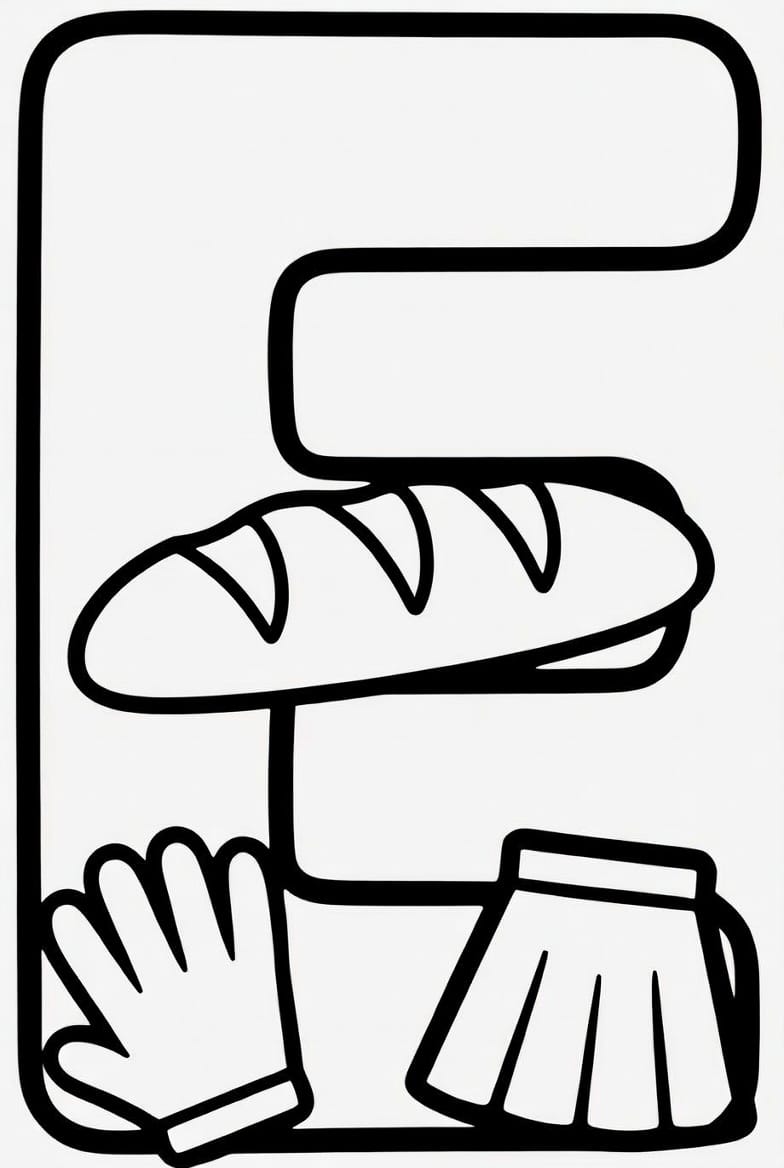 Büyük E Harfi Boyama Sayfasını Ücretsiz İndir, Yazdır ve Boya