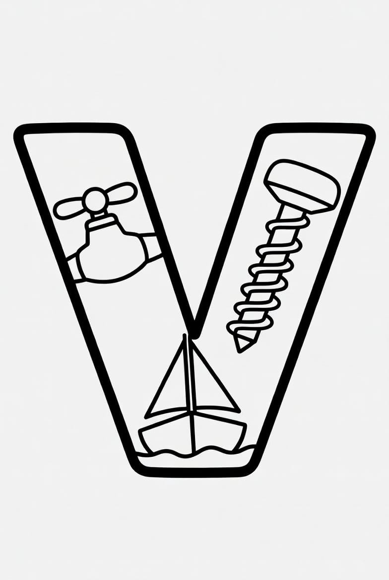 Büyük V Harfi Boyama