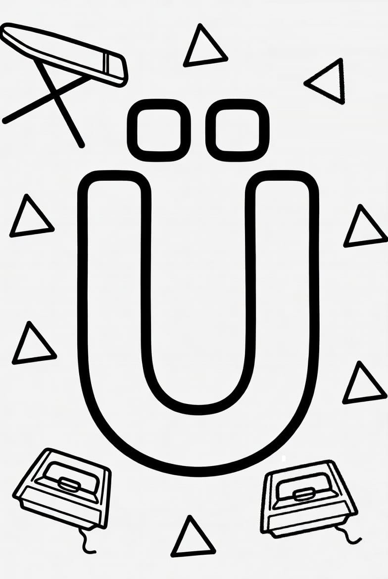 Büyük Ü Harfi Boyama