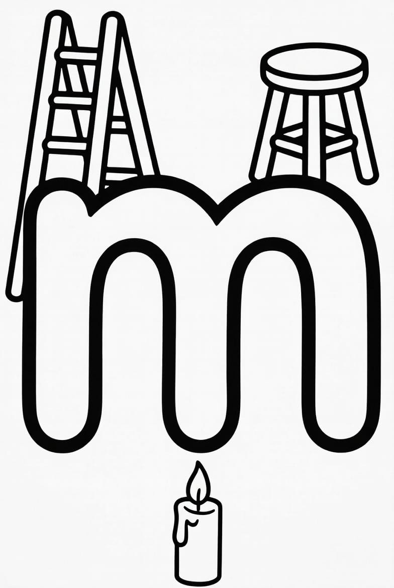 Küçük m Boyama Boyama