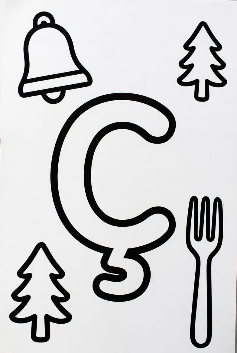 Büyük Ç Harfi Boyama Boyama