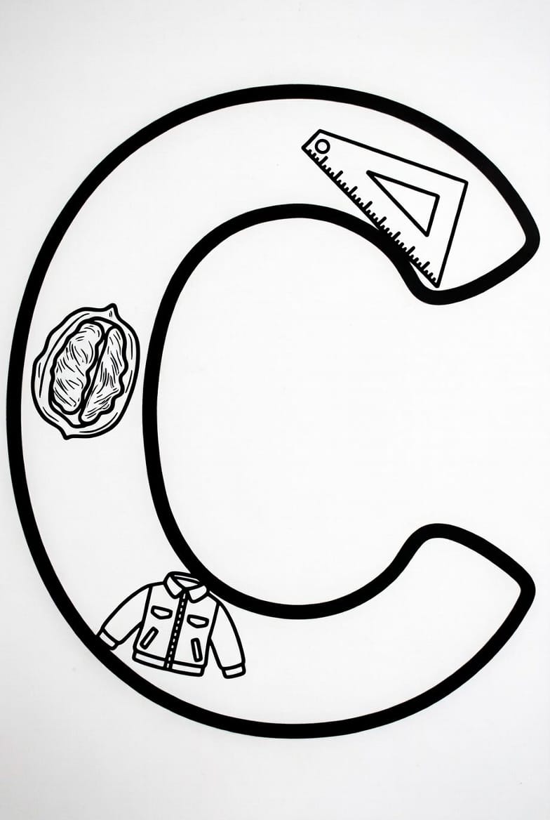 Büyük C Harfi Boyama