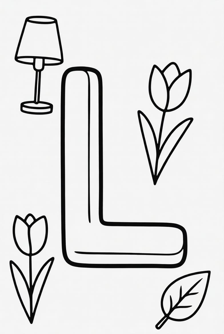 Büyük L Boyama Boyama