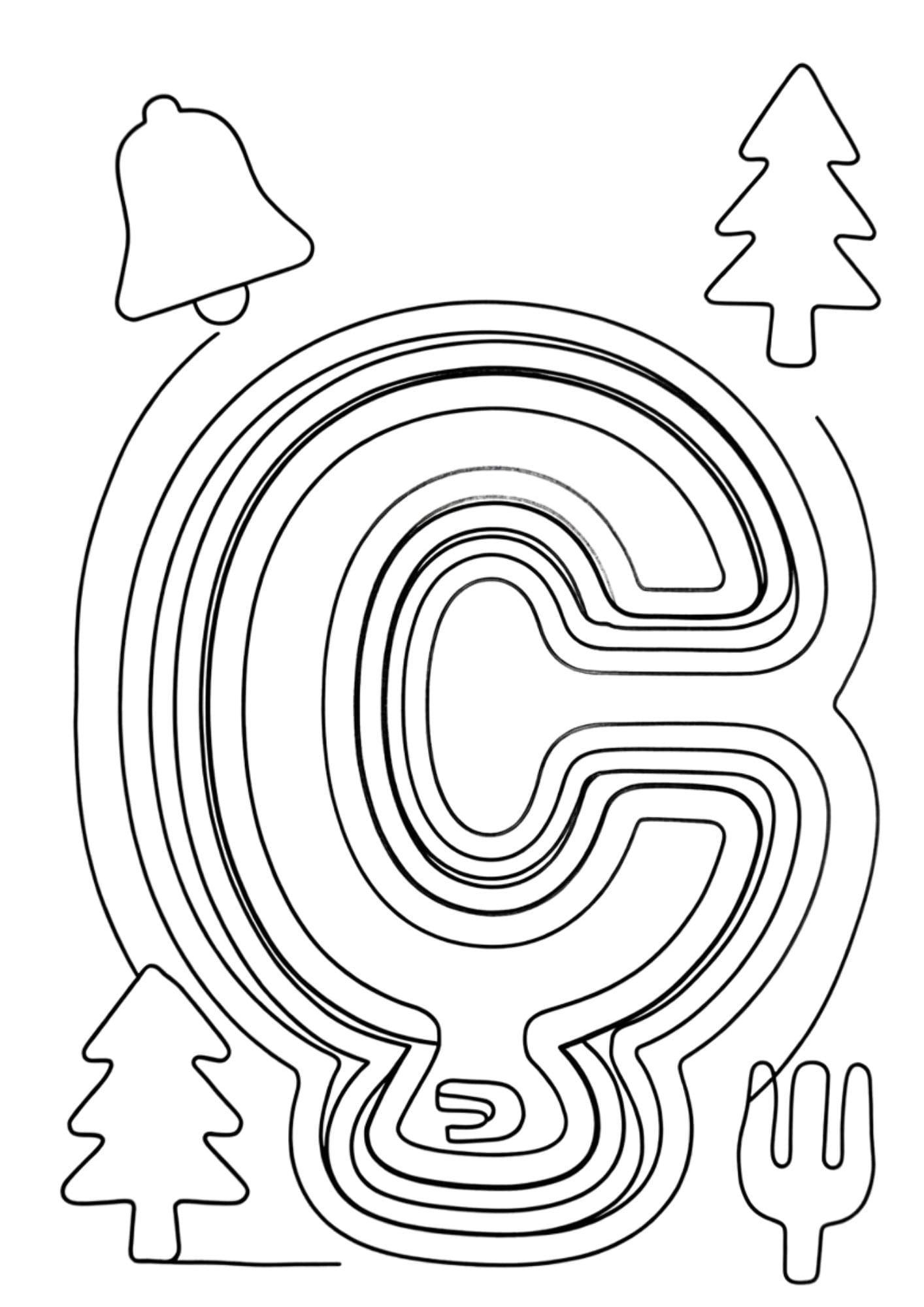 Büyük Ç Boyama Boyama