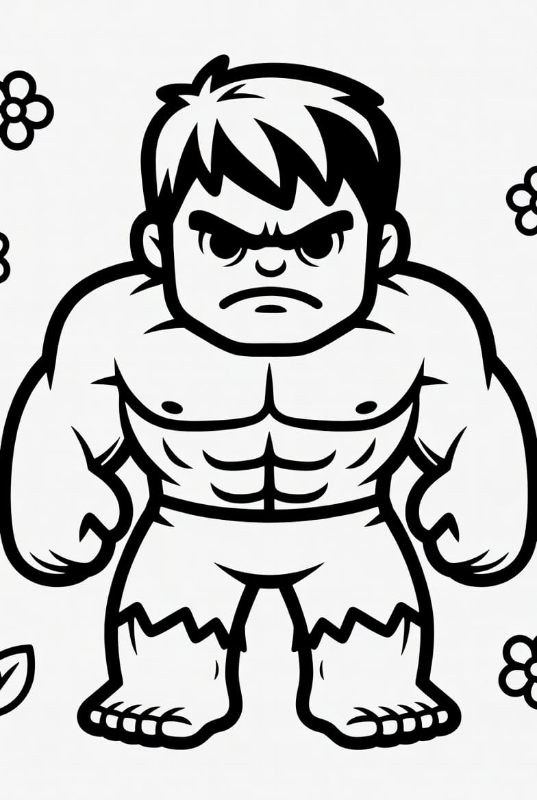 Güçlü Hulk Boyama Boyama