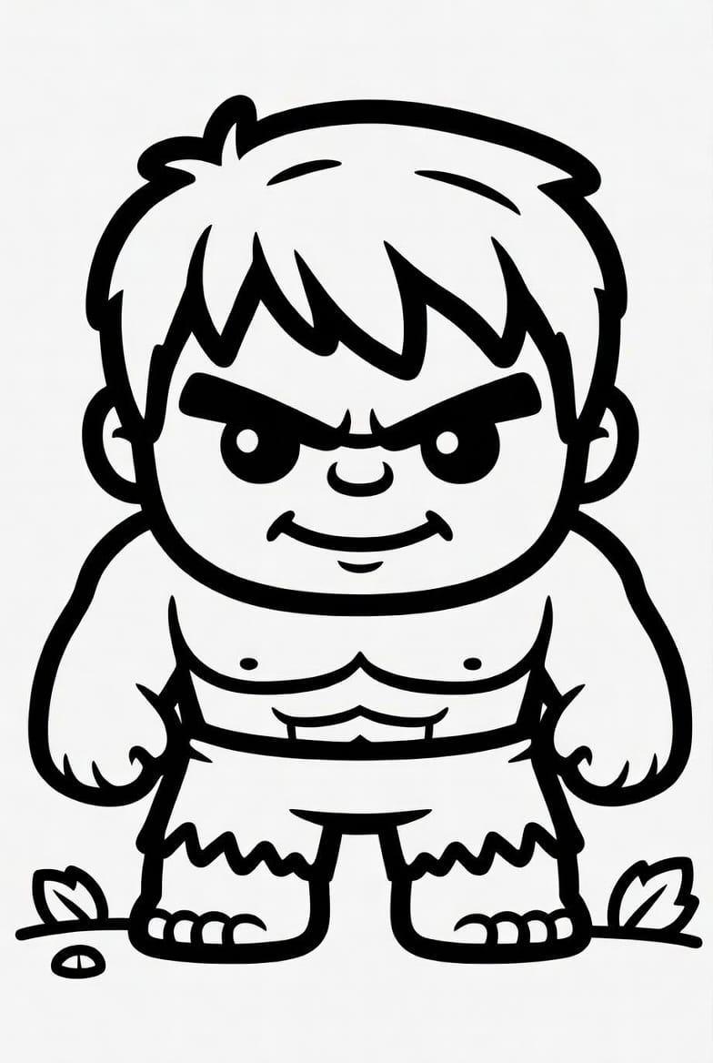 Kaslı Hulk Boyama Boyama