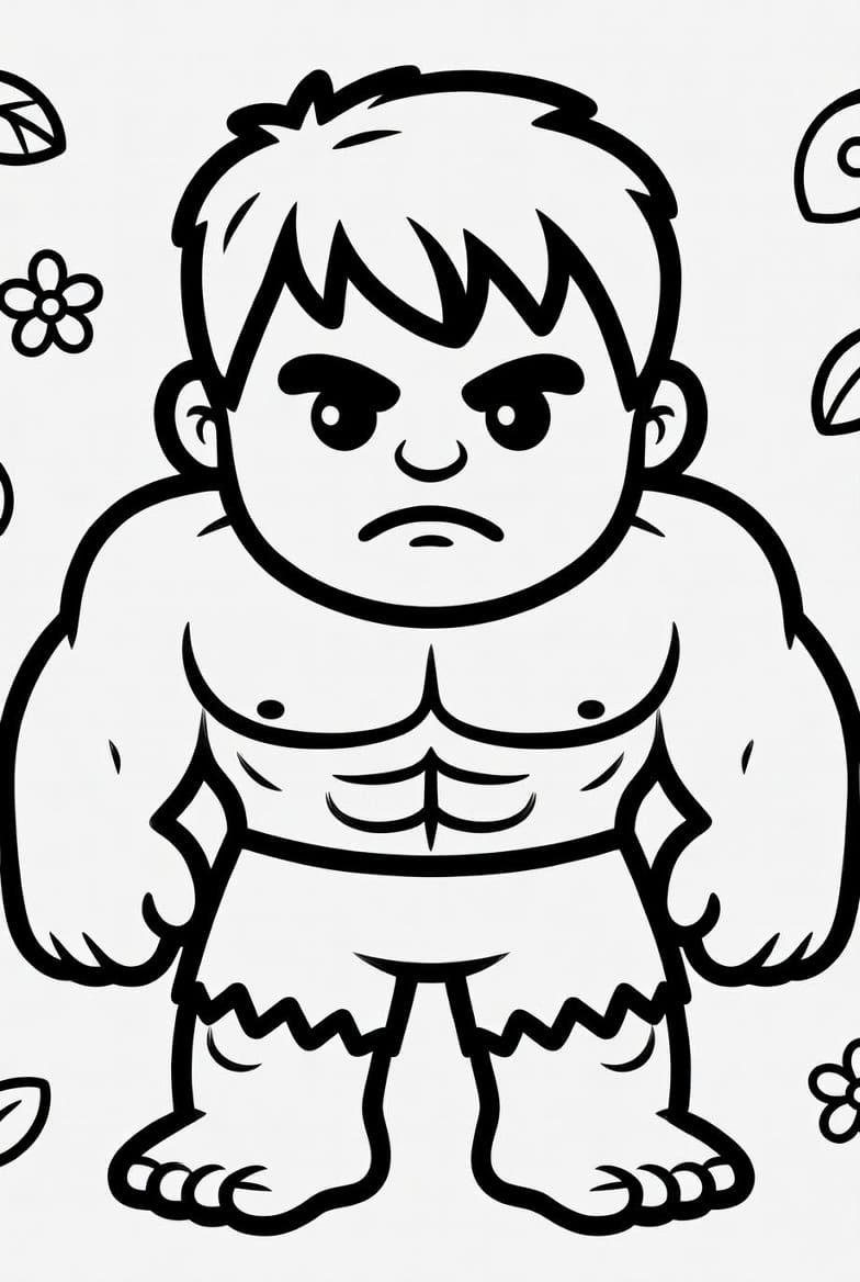 Süper Kahraman Hulk Boyama Boyama