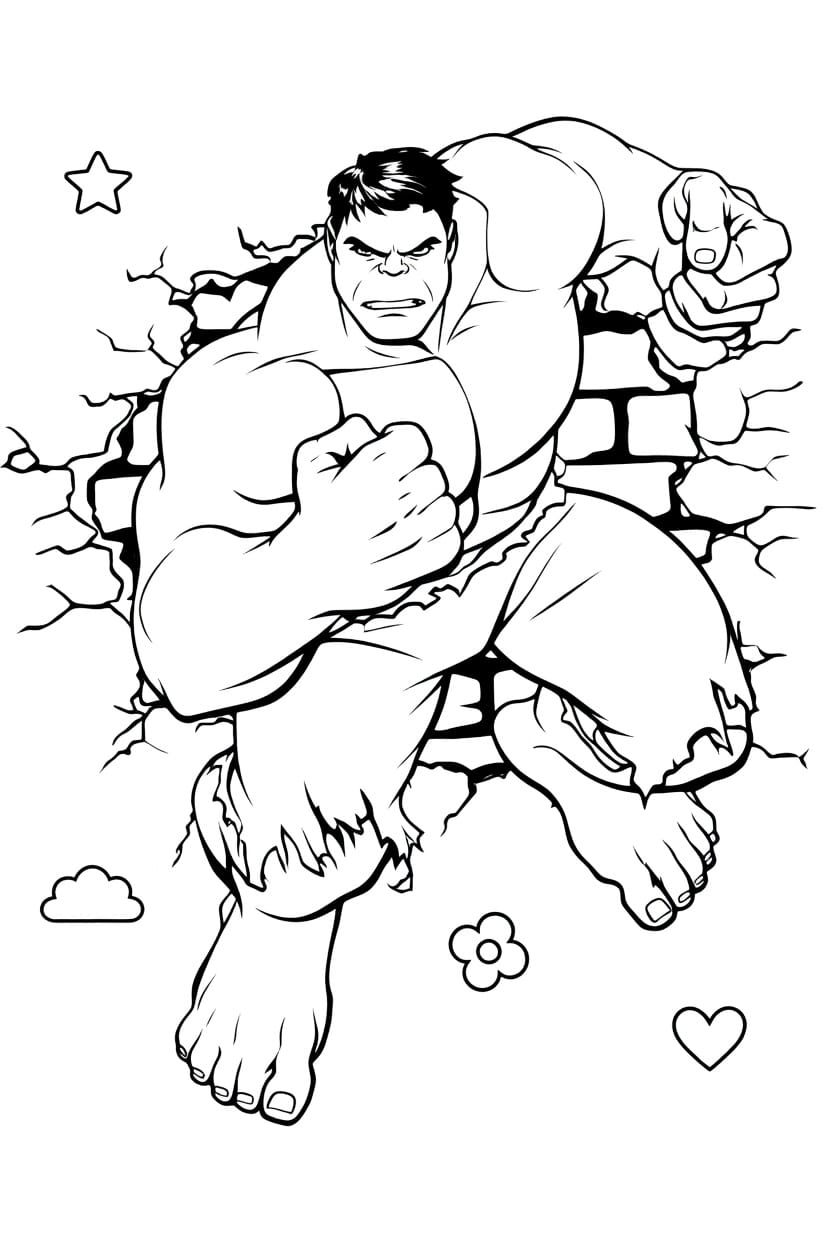 Kolay Hulk Boyama Boyama