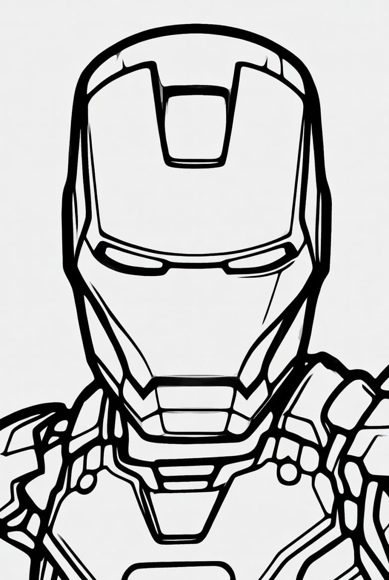 Uçan Iron Man Boyama