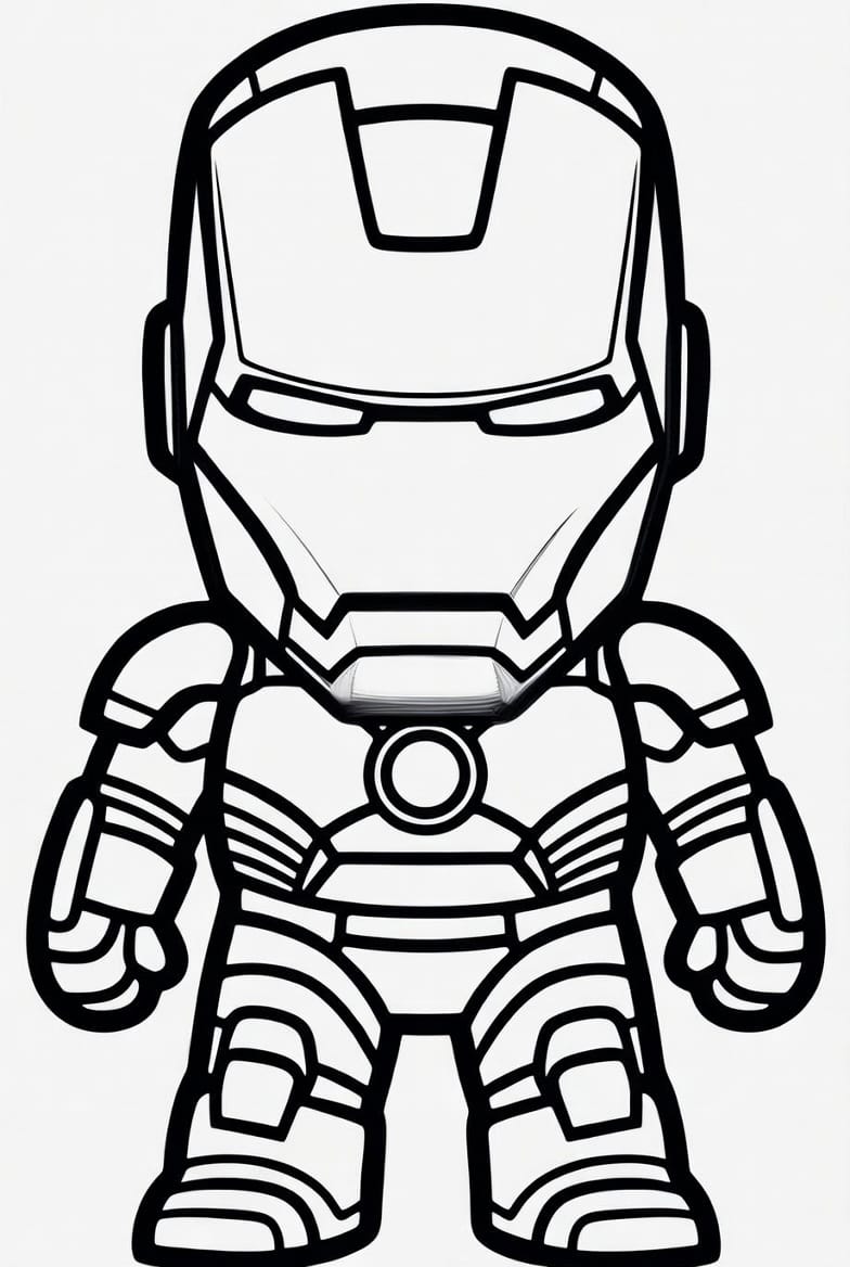 Tony Stark Iron Man Boyama Boyama