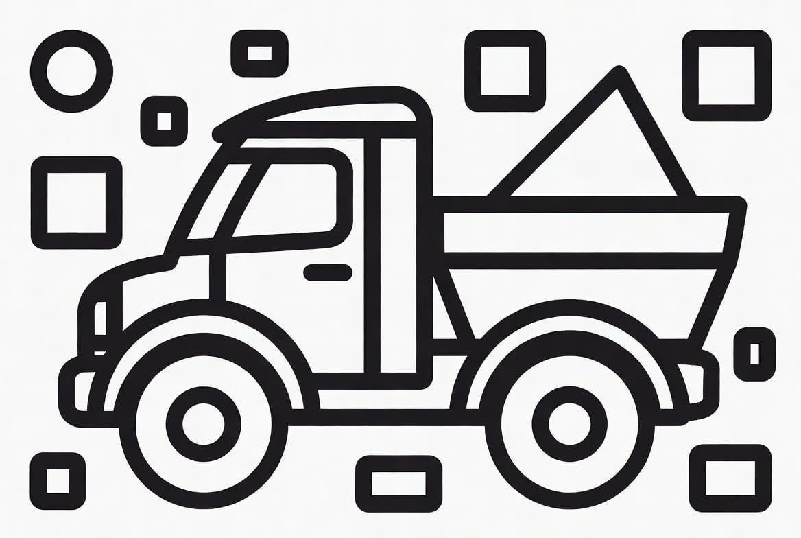 İnşaat Kamyonu Boyama Boyama