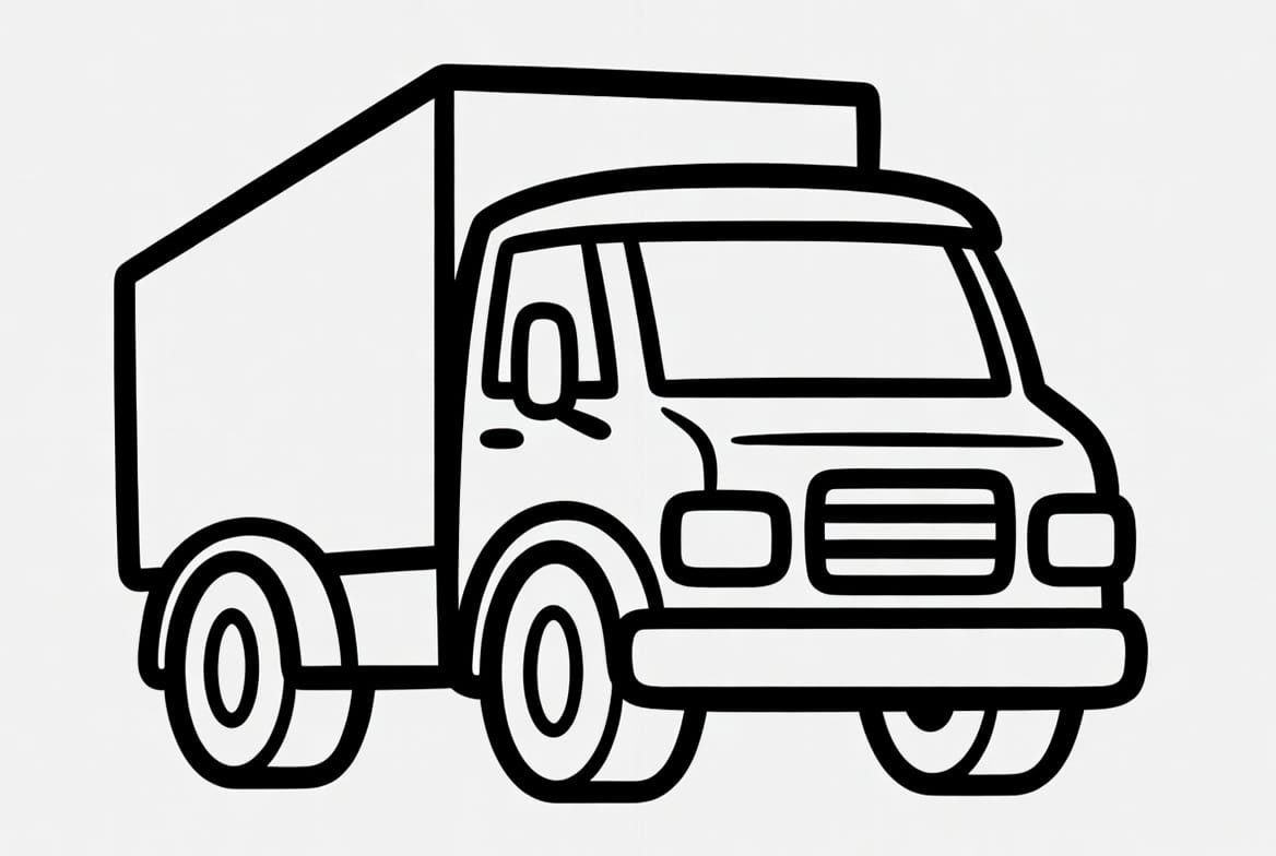 Nakliye Kamyonu Boyama Boyama