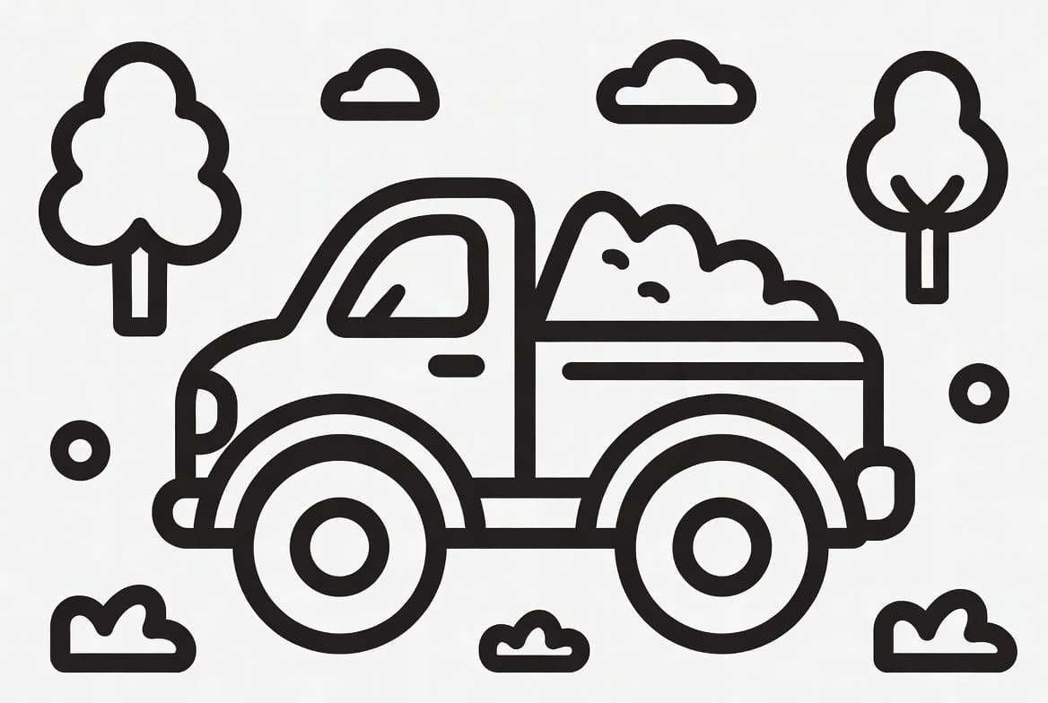 Canavar Kamyon Boyama Boyama